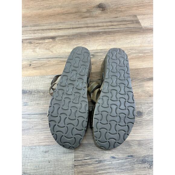 NAOT Bronze Leather Slide Comfort Sandals Size 38/ 7 - Picture 9 of 10